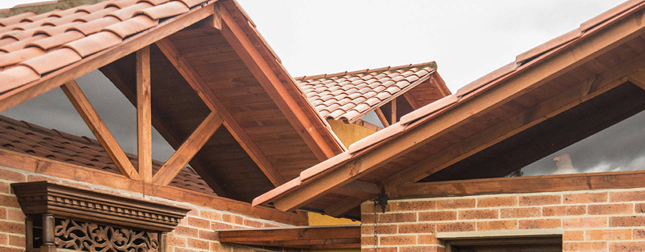 Casa Fagua, ENSAMBLE de Arquitectura Integral ENSAMBLE de Arquitectura Integral Landelijke huizen Hout Hout