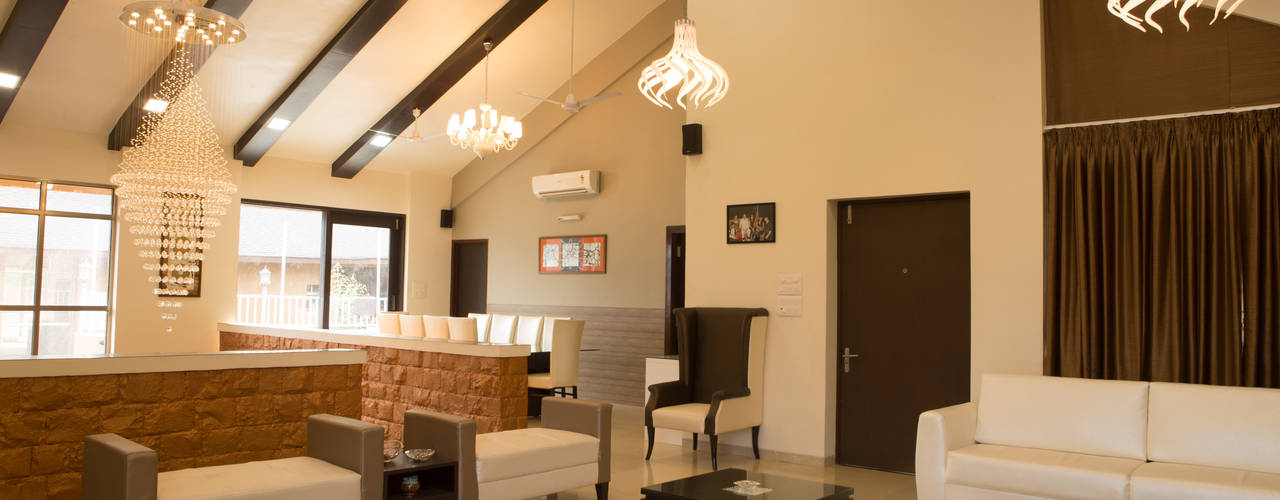 Bungalow- Lavasa, Aesthetica Aesthetica Living room