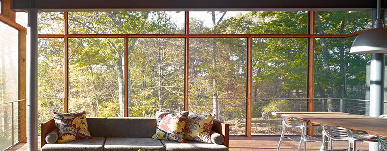 Paradise Lane, Litchfield County, CT, BILLINKOFF ARCHITECTURE PLLC BILLINKOFF ARCHITECTURE PLLC Modern Terrace