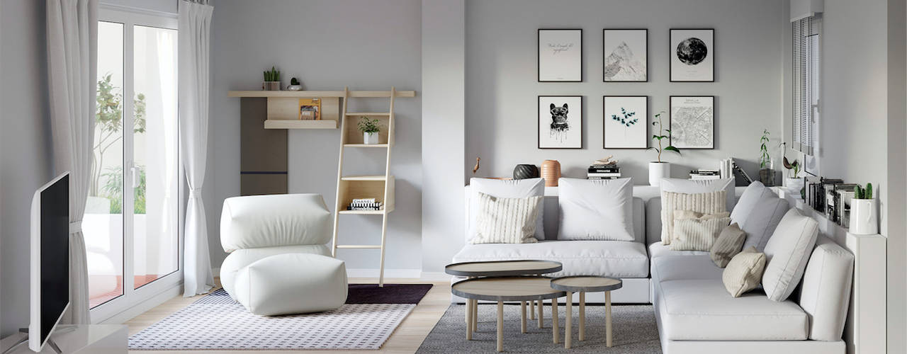 homify Scandinavian style living room Wood Wood effect