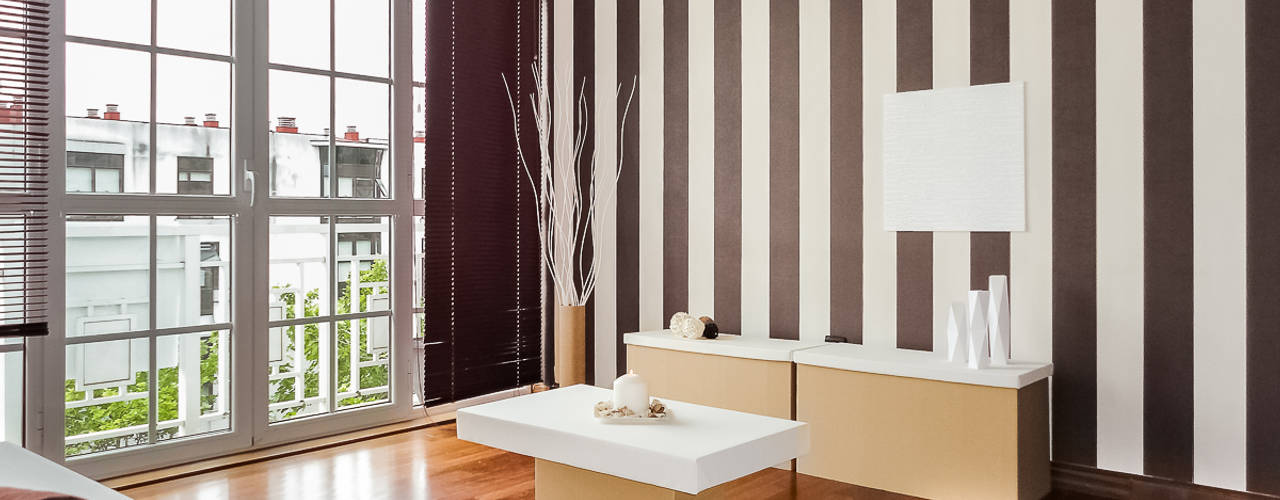 Home Staging para Banco en Galicia CCVO Design and Staging Salones de estilo moderno Marrón