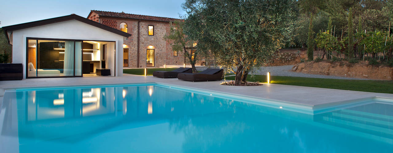 037_CASALE IN CAMPAGNA , MIDE architetti MIDE architetti Infinity pool