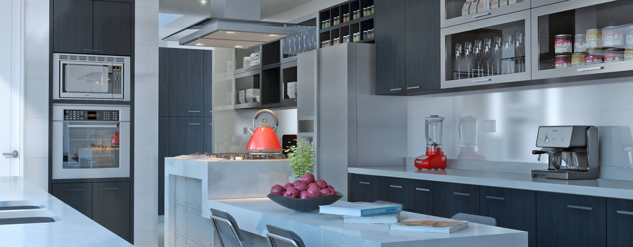 homify Built-in kitchens Quartz