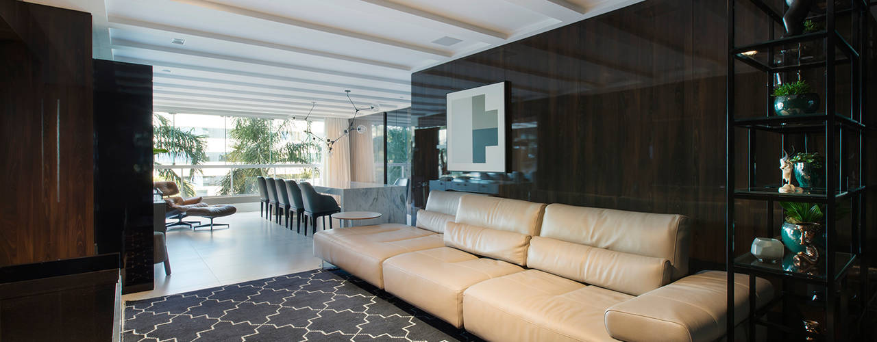 Apartamento RBN, Thiago Mondini Arquitetura Thiago Mondini Arquitetura Modern living room