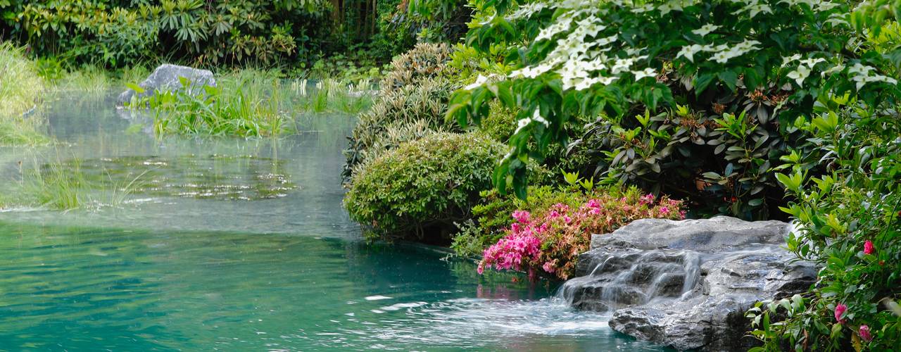 Schwimmteich in einem klassischen Garten, Jürgen Kirchner Wasser + Garten Jürgen Kirchner Wasser + Garten Klassischer Garten