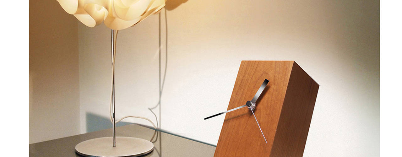 Bedroom Table Styling, Just For Clocks Just For Clocks Modern style bedroom Wood Wood effect