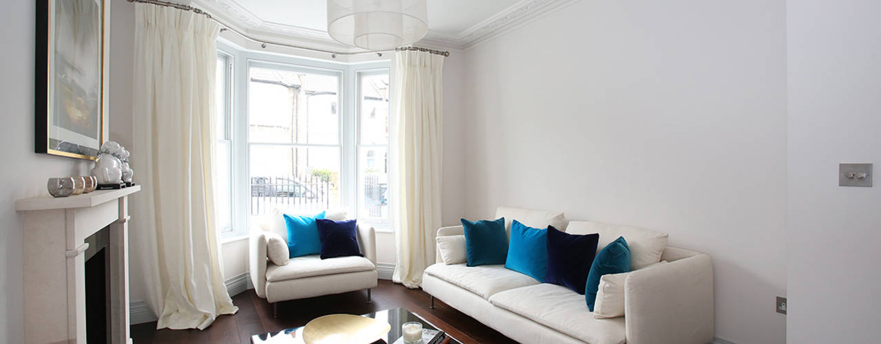 غرف معيشة باللون الأبيض ستبهرك Homify