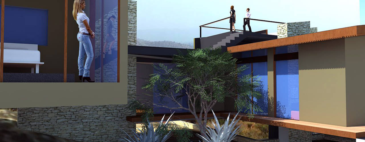 Proyecto Casa MV, Qarquitectura Qarquitectura 現代房屋設計點子、靈感 & 圖片