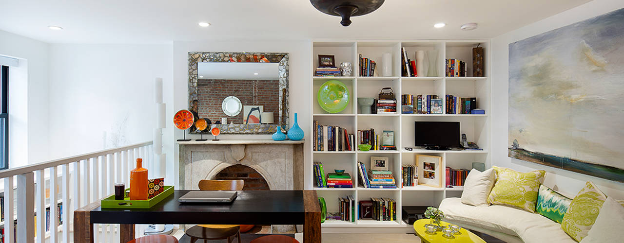 Carroll Gardens Townhouse, andretchelistcheffarchitects andretchelistcheffarchitects Modern Study Room and Home Office