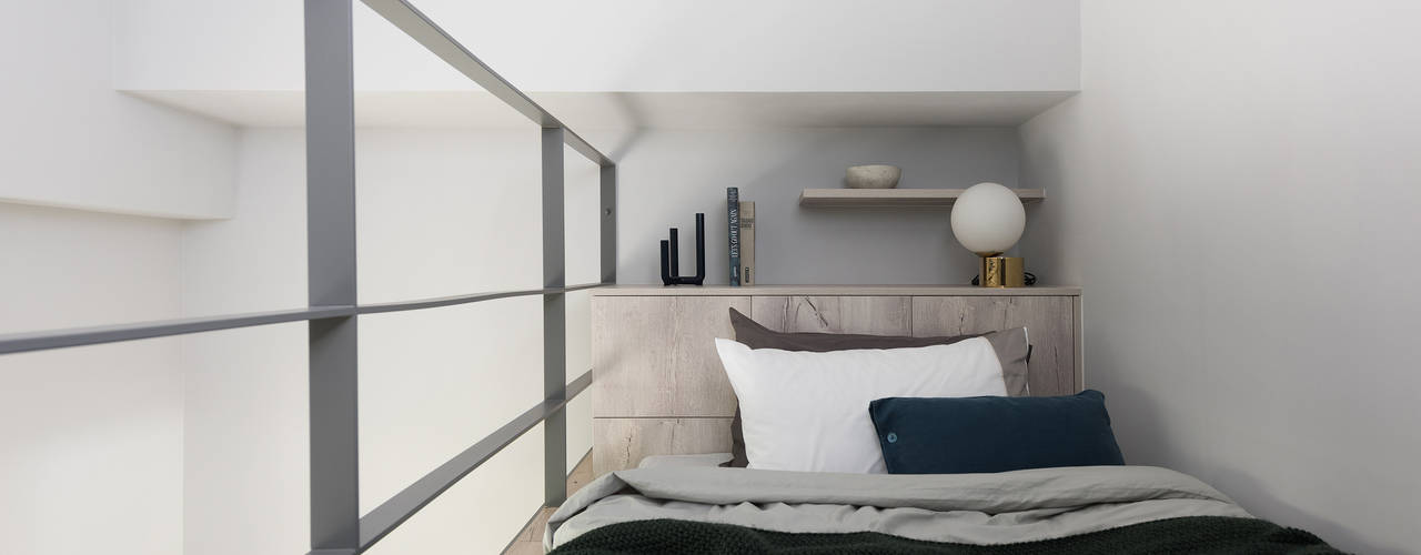 爵士藍調, 寓子設計 寓子設計 Dormitorios modernos