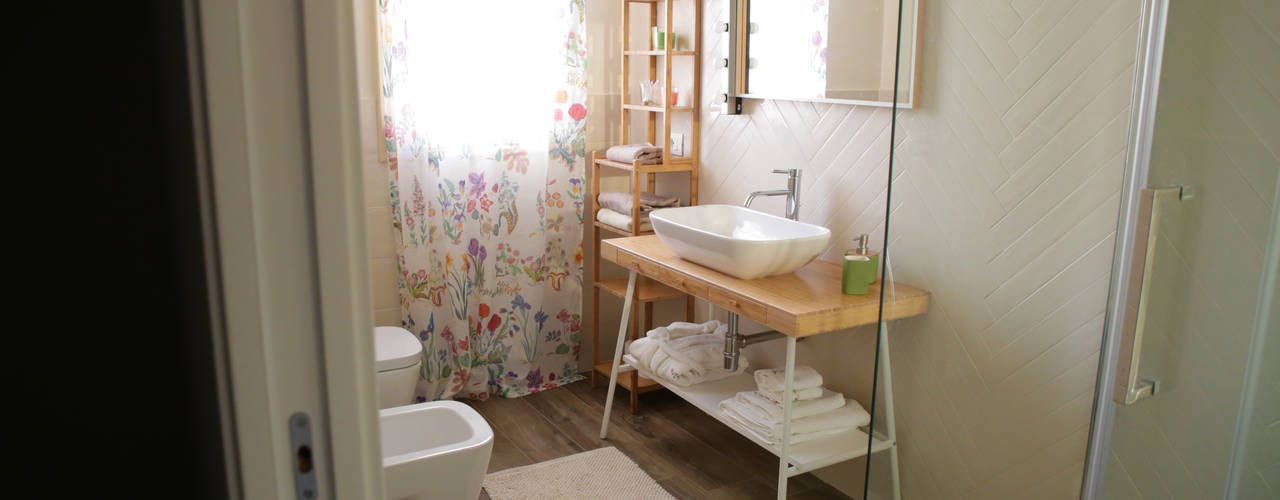 Villa 130mq stile Industrial - Shabby, T_C_Interior_Design___ T_C_Interior_Design___ Bagno moderno