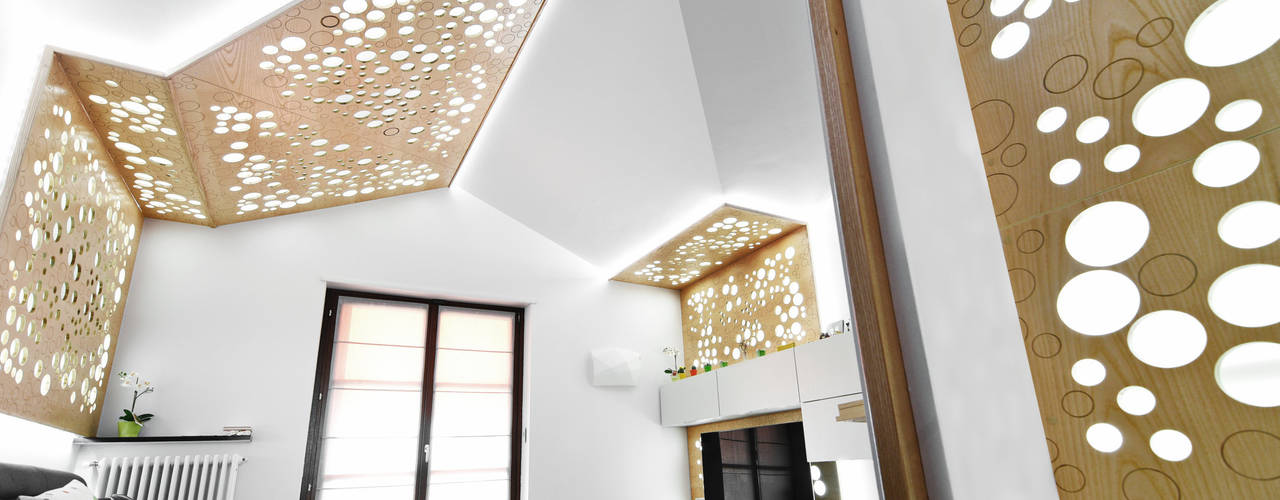 homify Phòng khách Gỗ Wood effect