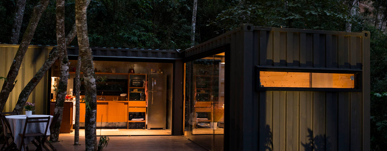 Casa Container, Giselle Wanderley arquitetura Giselle Wanderley arquitetura บ้านและที่อยู่อาศัย