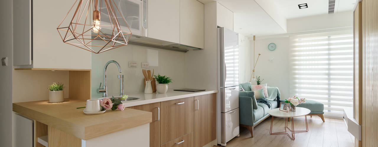 台南_住宅空間_德和大邁, Moooi Design 驀翊設計 Moooi Design 驀翊設計 Scandinavian style kitchen