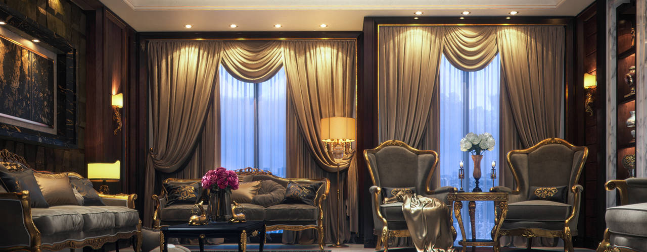 Luxurious Interior New Cairo, Vanilla Studio Vanilla Studio Soggiorno classico