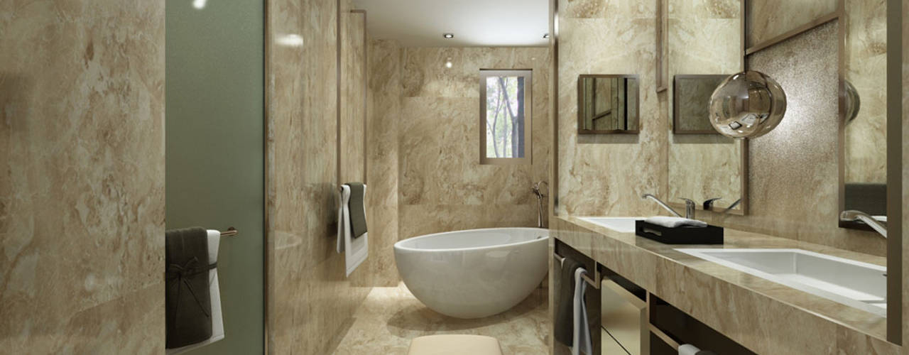 homify Baños de estilo clásico Piedra