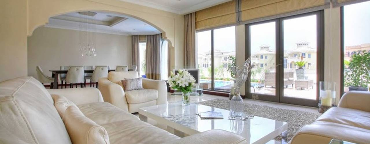 Palm Jumeirah 1, Chameleon Interior Chameleon Interior Гостиные в эклектичном стиле