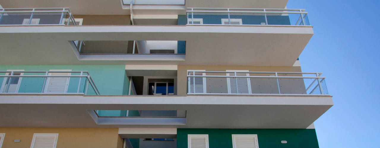 Complesso residenziale MINERVA - 23 alloggi sociali di edilizia convenzionata, studio di architettura Antonio Giummarra studio di architettura Antonio Giummarra Condominio