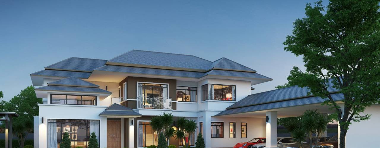 บ านโมเด ร นล กซ ช วร ขนาด 565 ตร ม สวยท กองศา homify