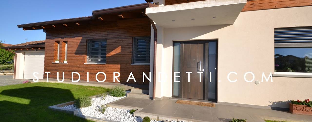 Villa Moderna e di Design by Studio Randetti, STUDIO RANDETTI - PROGETTAZIONE E DESIGN STUDIO RANDETTI - PROGETTAZIONE E DESIGN Modern houses Wood Wood effect