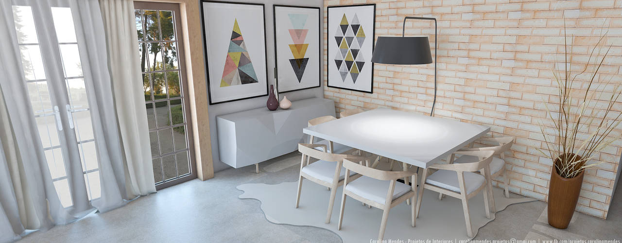 Sala de estar 50m², Solis Arch + Lighting Solis Arch + Lighting Scandinavian style dining room