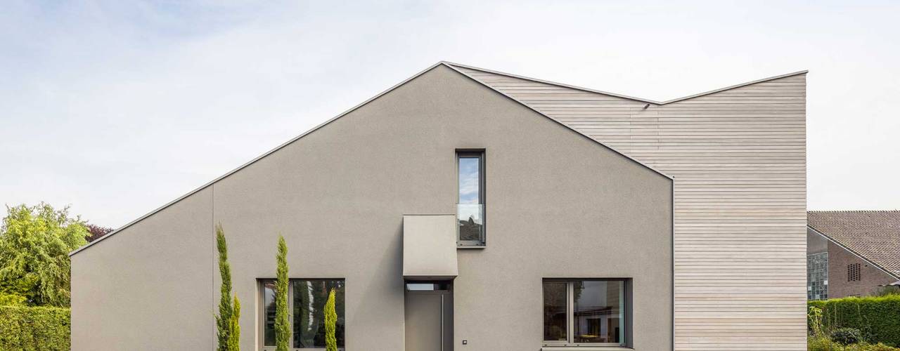 Umbau Kerzenmanufaktur, ZHAC / Zweering Helmus Architektur+Consulting ZHAC / Zweering Helmus Architektur+Consulting Moderne Häuser Holz Grau