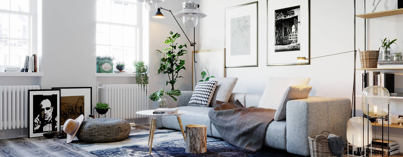 Dự án Căn hộ phong cách Scandinavian, AnS - Architecture Style AnS - Architecture Style Living room