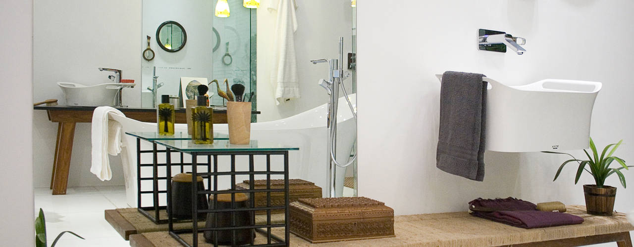 Tropical Spaces, Papersky Studio Papersky Studio Ванная комната в тропическом стиле