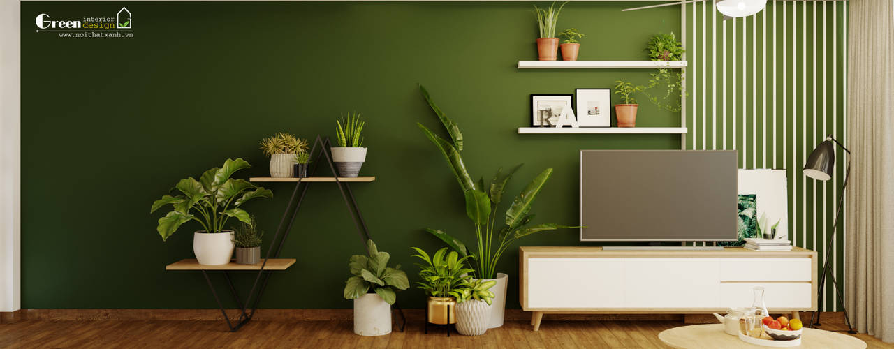 SEASON AVENUE, ĐẠI LỘ 4 MÙA - "MÙA HẠ MIỀN NHIỆT ĐỚI", Green Interior Green Interior Living room انجینئر لکڑی Transparent