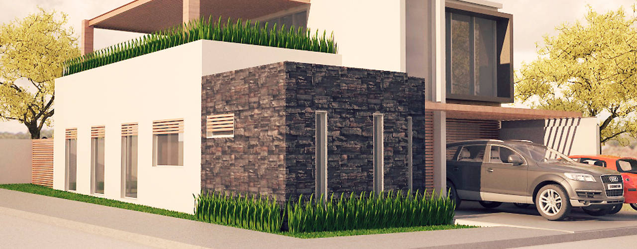 M-13, Xome Arquitectos Xome Arquitectos Modern houses Stone