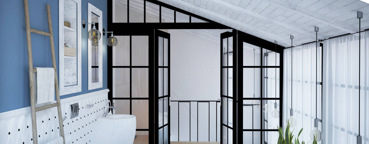 Loft Interior Design, Tamriko Interior Design Studio Tamriko Interior Design Studio Ванна кімната