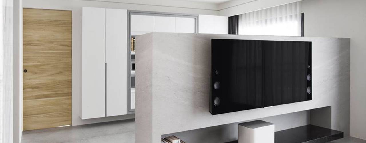 苗栗 - 天合首馥, 禾廊室內設計 禾廊室內設計 Modern living room Marble