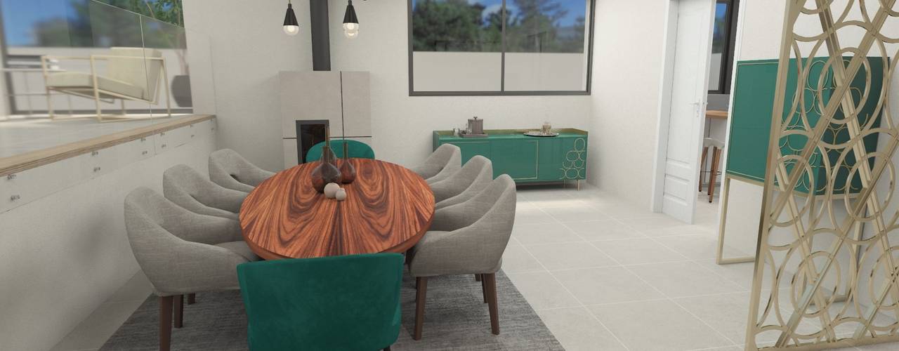 Interior Design in a Maia villa, No Place Like Home ® No Place Like Home ® Salas de jantar modernas