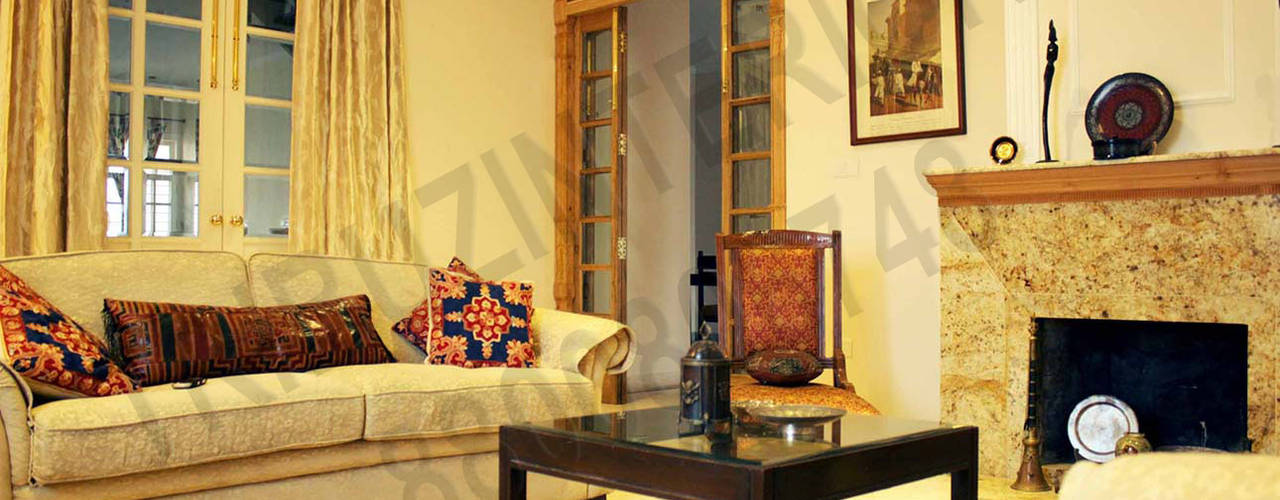 Heritage City 2, Tribuz Interiors Pvt. Ltd. Tribuz Interiors Pvt. Ltd. Modern Living Room
