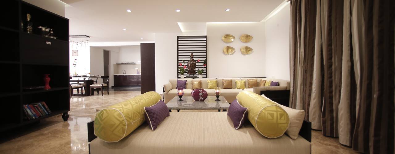 Tranquil Home, Architecture Continuous Architecture Continuous Modern living room
