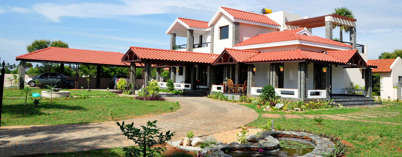 A classic farmhouse of 3700sqft in Tamil Nadu homify 