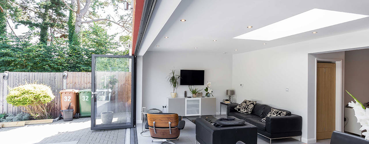 Pinner Extension , The Market Design & Build The Market Design & Build Moderne Wohnzimmer