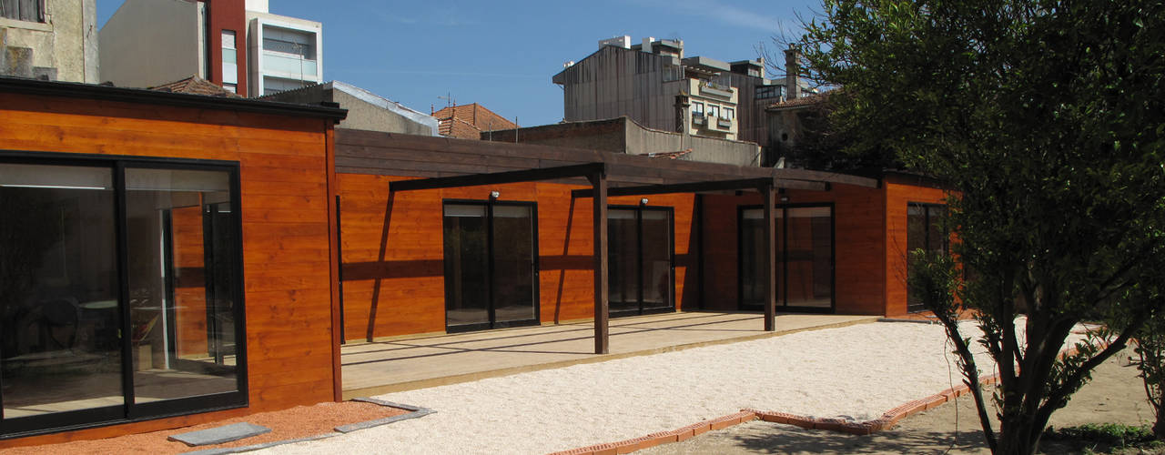 Modelo | T3 203m² Discovercasa | Casas de Madeira & Modulares Casas pré-fabricadas Madeira maciça Castanho