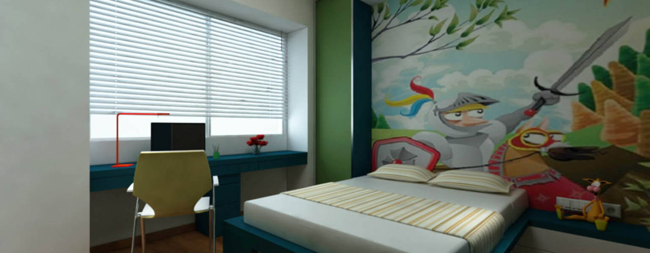 Borivali Residence, Midas Dezign Midas Dezign Asian style nursery/kids room