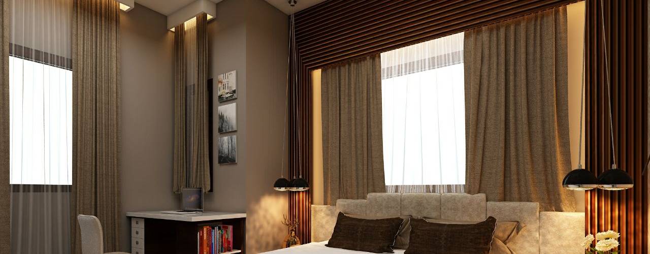 Amanora Park Pune - Pent House, DECOR DREAMS DECOR DREAMS モダンスタイルの寝室