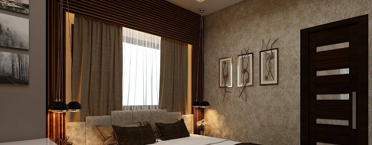 Amanora Park Pune - Pent House, DECOR DREAMS DECOR DREAMS غرفة نوم