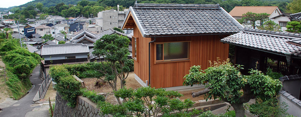 児島の小さなアトリエ Tiny atelier, 丸菱建築計画事務所 MALUBISHI ARCHITECTS 丸菱建築計画事務所 MALUBISHI ARCHITECTS บ้านและที่อยู่อาศัย ไม้ Wood effect