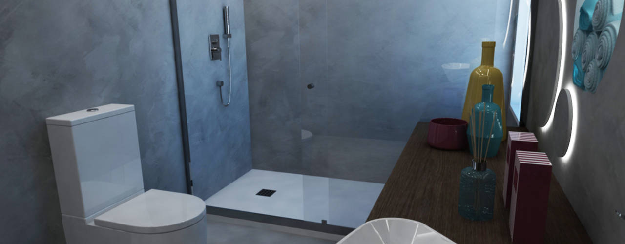 Ambientes 3D de casas de banho Smile Bath, Smile Bath S.A. Smile Bath S.A. Modern bathroom