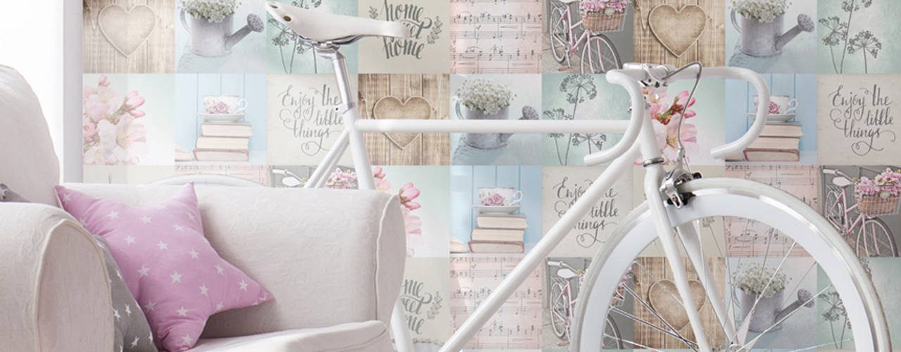 Papel pintado Colección Chic, Papel pintado y Decoración Papel pintado y Decoración กำแพง กระดาษ