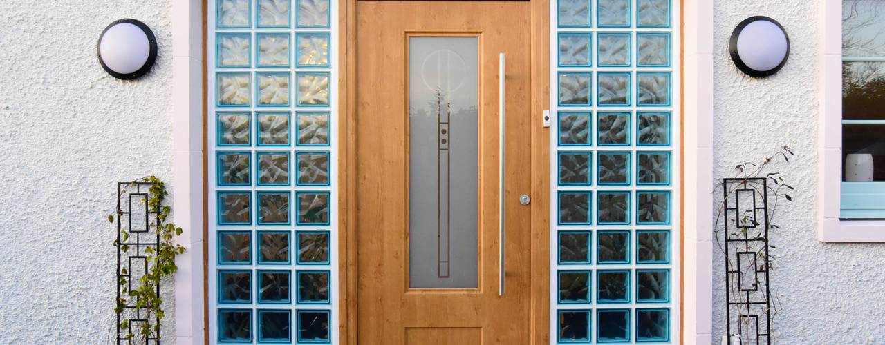 Scarth Craig, Cowie, Stonehaven, Aberdeenshire, Roundhouse Architecture Ltd Roundhouse Architecture Ltd Front doors Wood Brown