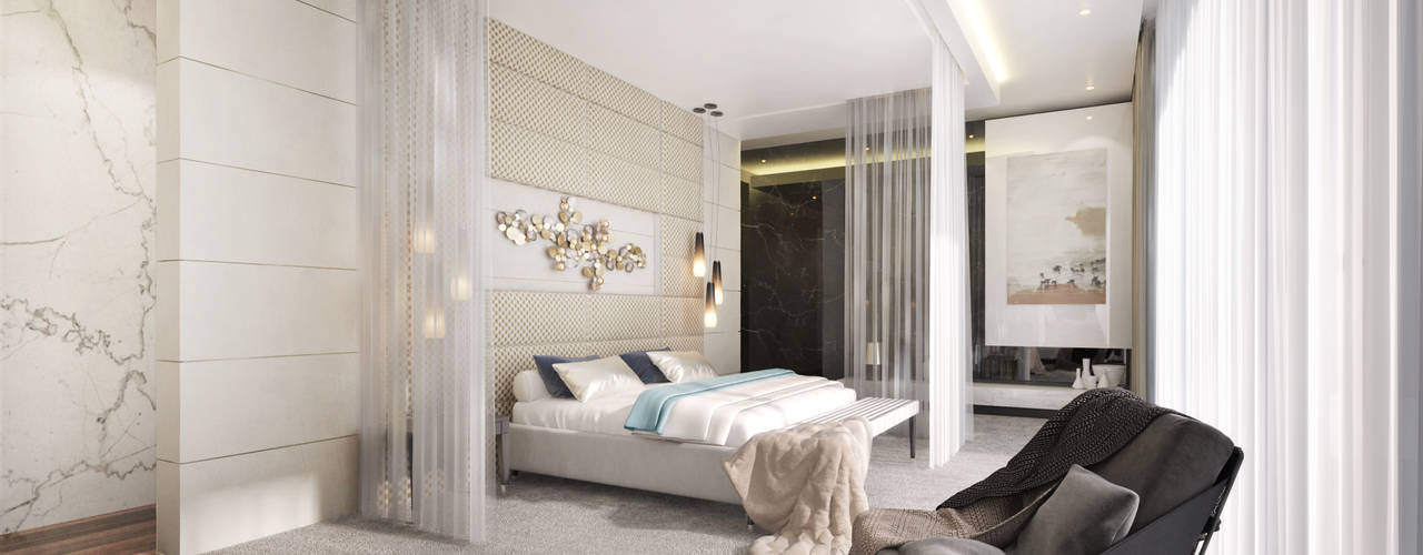 Southern African Residence - Bedroom Ideas, Dessiner Interior Architectural Dessiner Interior Architectural Moderne slaapkamers