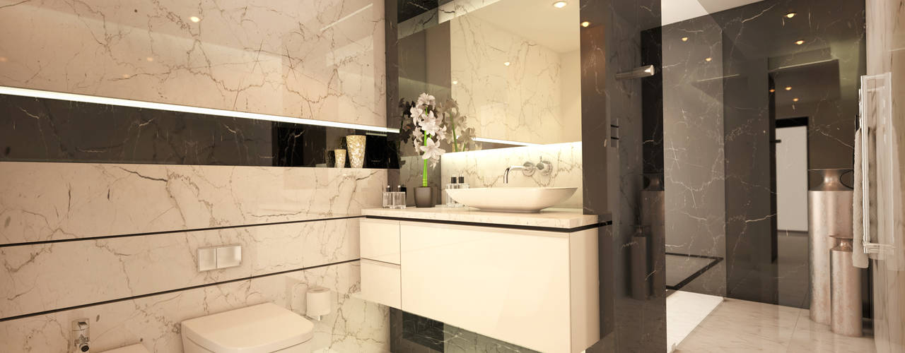 Contemporary Pretoria Residence , Dessiner Interior Architectural Dessiner Interior Architectural ห้องน้ำ