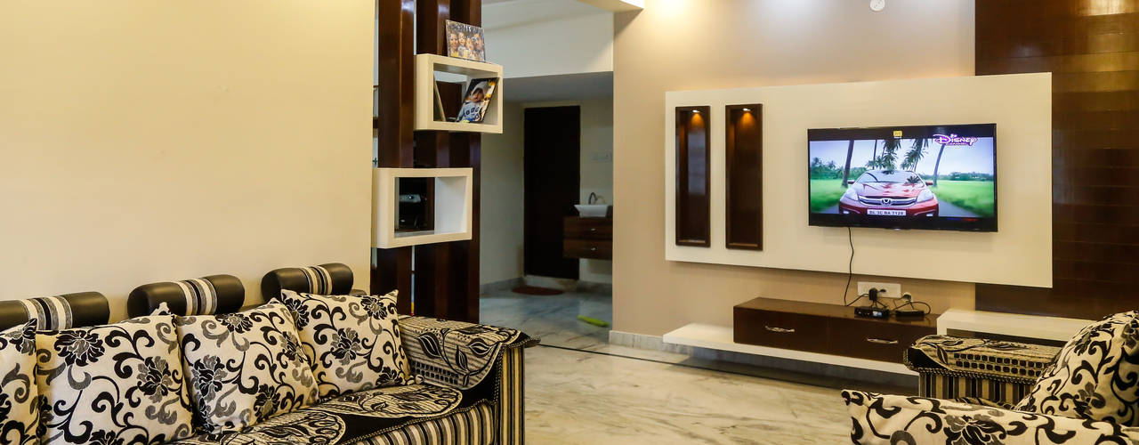 Mr. KoteshwarRao Uppal, Ghar Ek Sapna Interiors Ghar Ek Sapna Interiors Moderne woonkamers