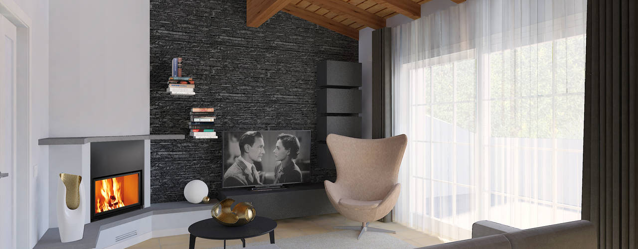 rinnovare un soggiorno in stile moderno, Flavia Benigni Architetto Flavia Benigni Architetto Modern Living Room