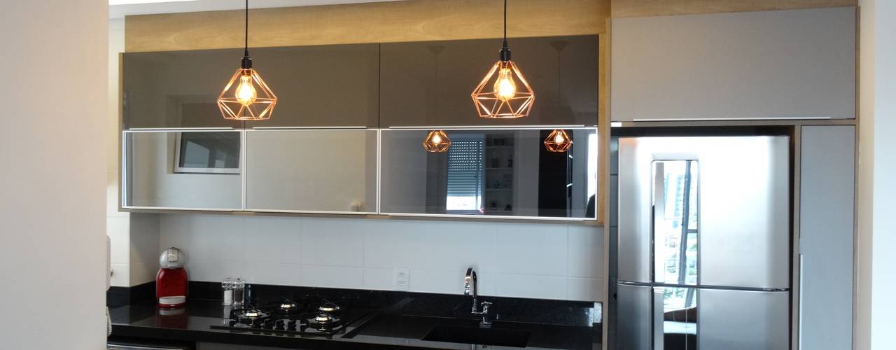 Apartamento no Taquaral, Ambiento Arquitetura Ambiento Arquitetura Kitchen units Granite